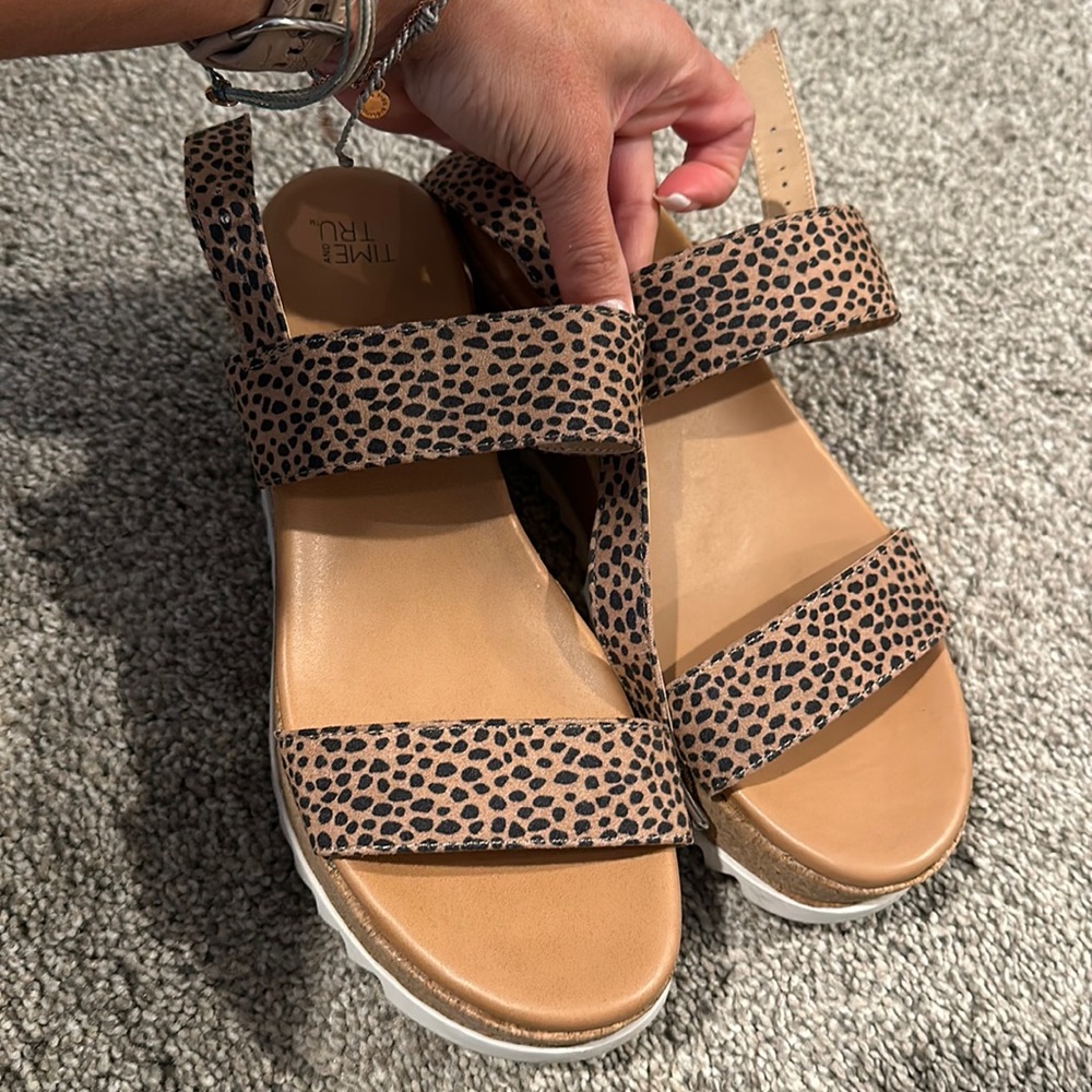 Time and true wedge sandals